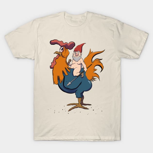 Warrior Gnome T-Shirt by ArtOfJHammond